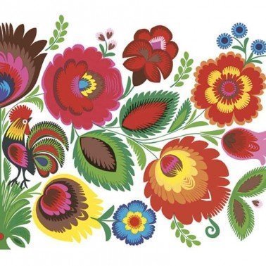 Servilletas para decoupage Floral Folk Pattern 33 X 33 cm.