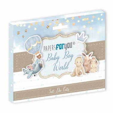 DIE CUTS BABY BOY WORLD 58 piezas PAPERS FOR YOU