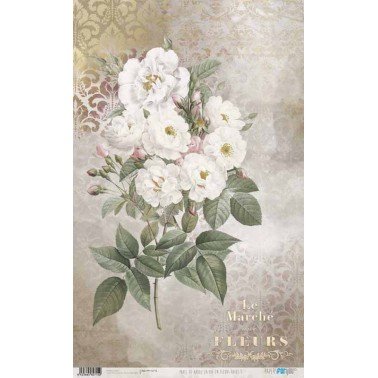 Papel Arroz 54x33 cm. Roses I PFY-12715 Papers For You