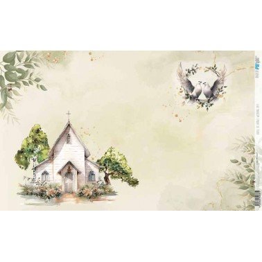 Papel Arroz 54x33 cm. Wedding Day PFY-12637 Papers For You